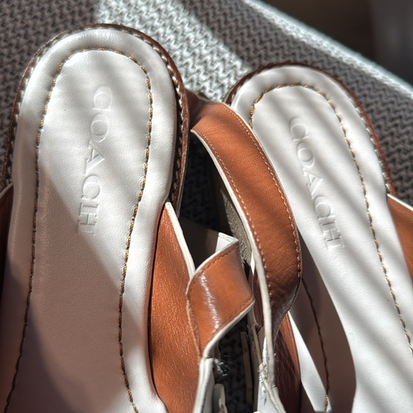 Coach Espadrille Wedge Sandals with Tea Rose - Picture 14 of 14